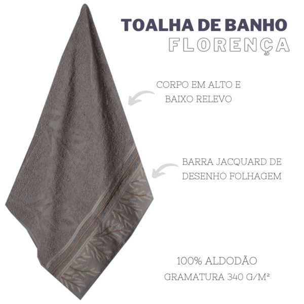 Jogo de Toalhas de Banho e Rosto Florenca - Image 7