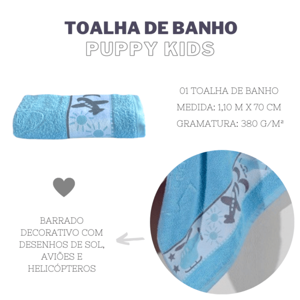 Toalha de Banho Avulsa Puppy Kids - Image 4