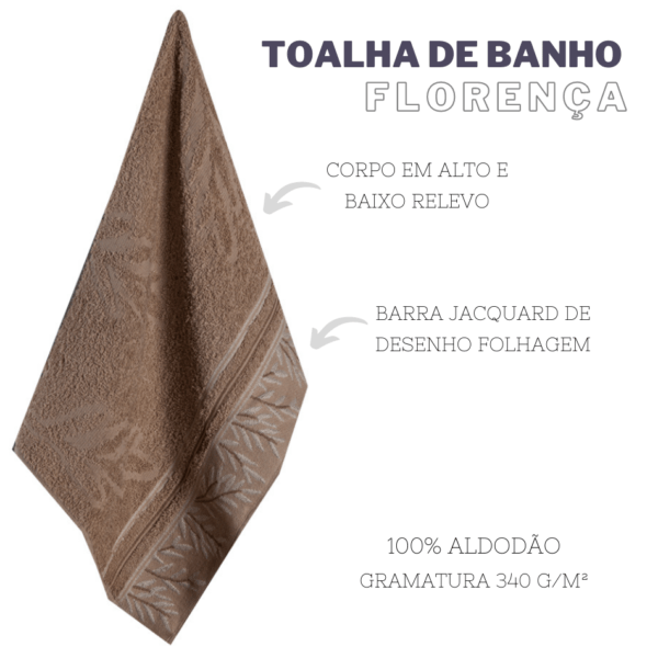Jogo de Toalhas de Banho e Rosto Florenca - Image 5