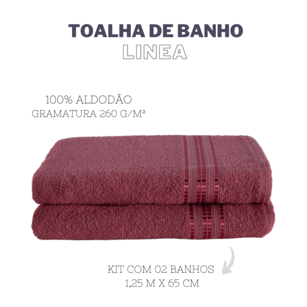 Kit 02 Toalhas de Banho Linea - Image 8