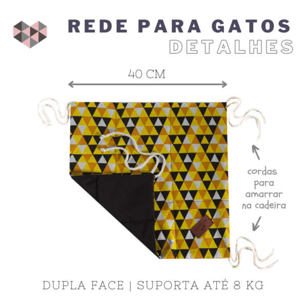 Rede Para Gatos de Amarrar na Cadeira