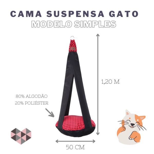 Cama Suspensa Para Gato Simples - Image 2