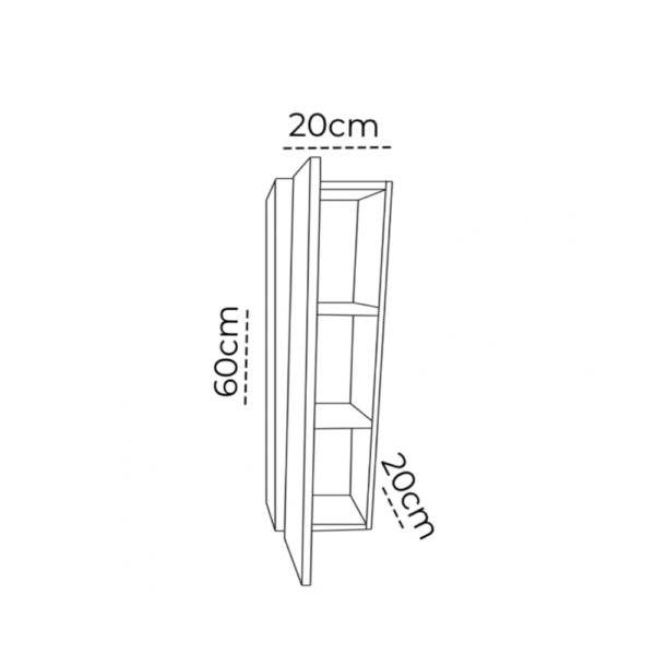 Armário Nicho Toalheiro 60cm MDF - Image 4