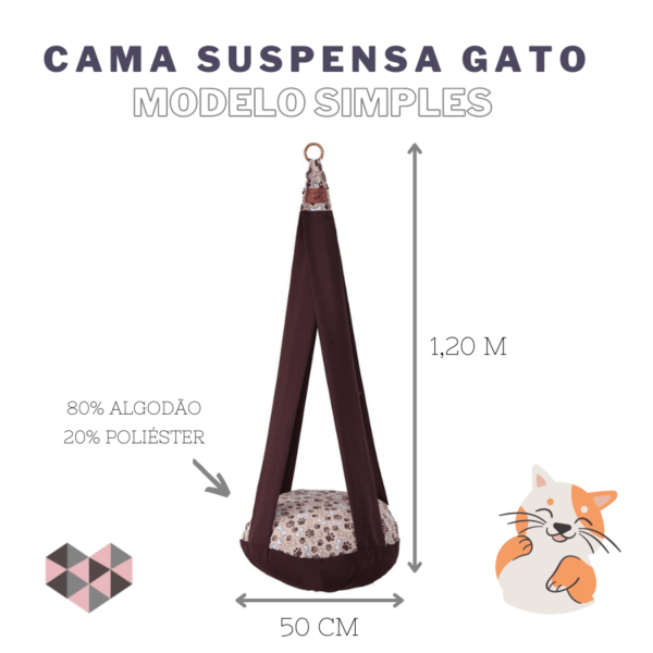 Cama Suspensa Para Gato Simples - Image 4