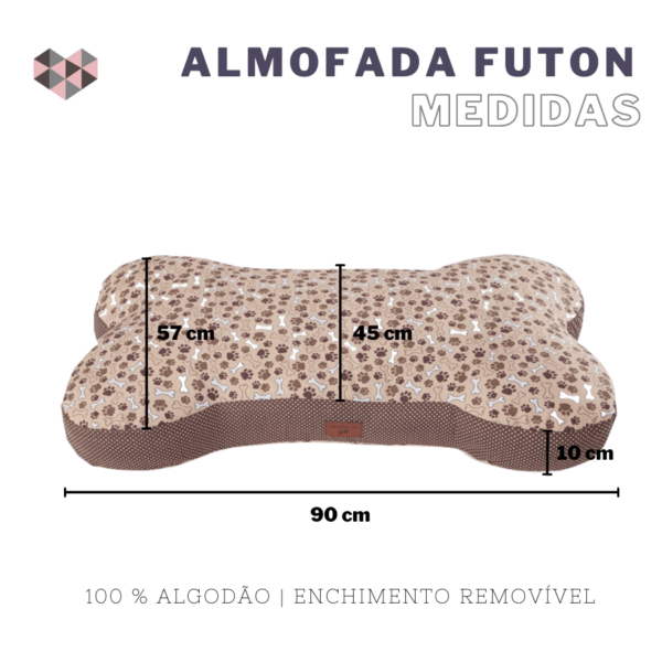 Colchonete Futon Alto Formato de Osso - Image 2