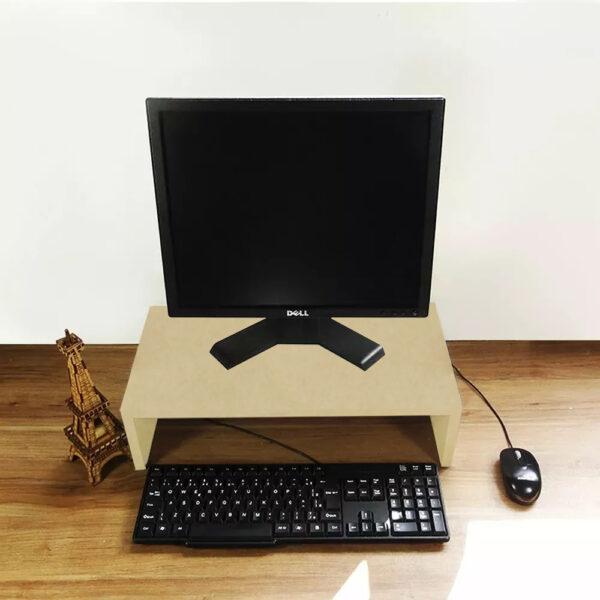 Suporte Para Monitor Natural MDF