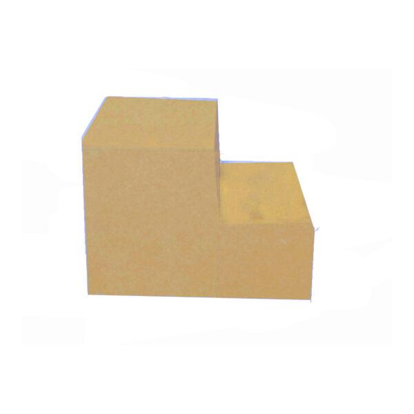Escada Auxiliar 2 Degraus Natural MDF - Image 2