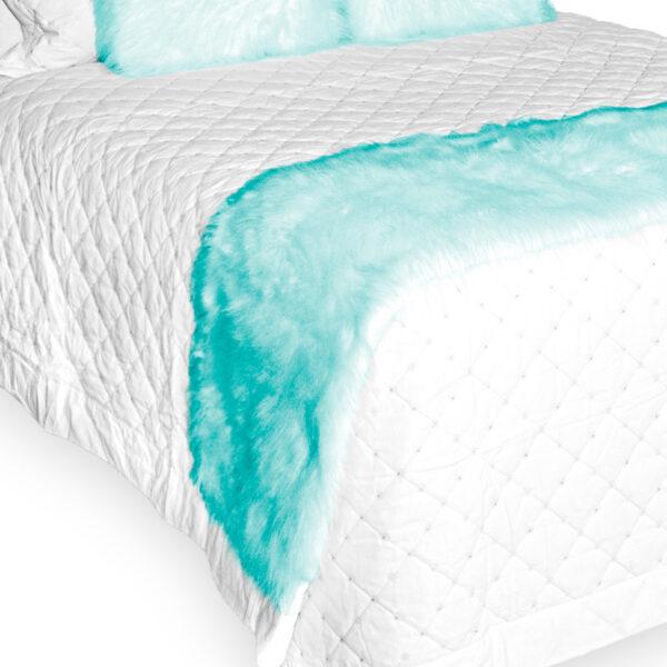 Peseira para Cama e Almofada com Refil Pelúcia Pelo Alto Tiffany - Image 3