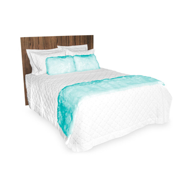 Peseira para Cama e Almofada com Refil Pelúcia Pelo Alto Tiffany - Image 5